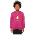 thumbnail image 2 of Daxton California Republic Youth Unisex Fleece Sweatshirt, Hot Pink, X-Large, 2 of 3