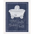 thumbnail image 2 of Michelle, Misty 20x24 White Modern Wood Framed Museum Art Print Titled - Bubble Bath, 2 of 4