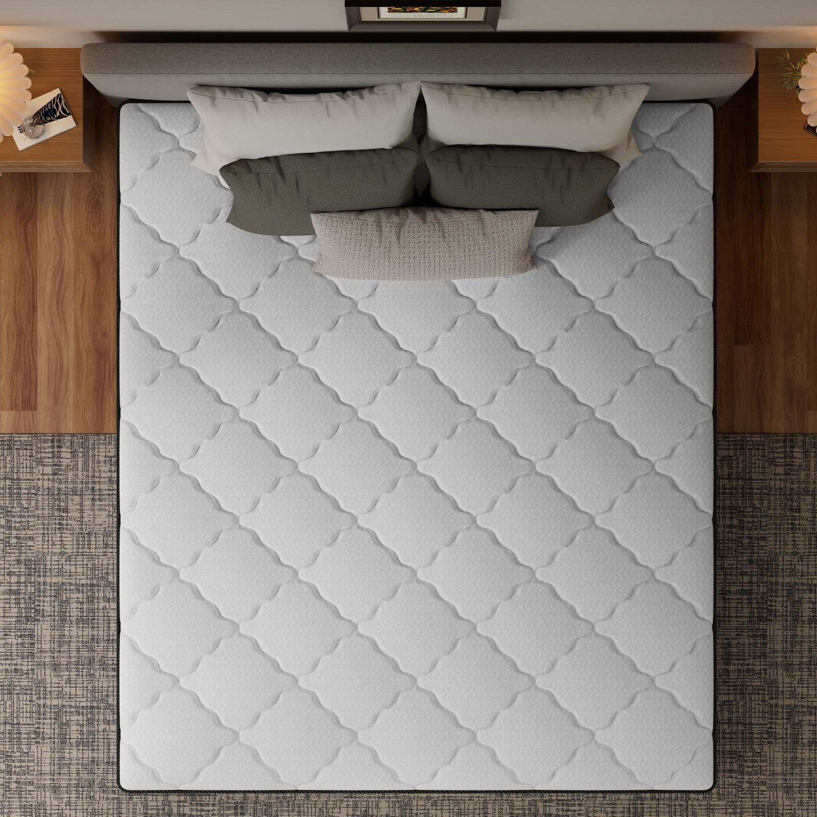 JYYA88BB 14-inch Full Size Gel Memory Foam Hybrid Mattress, CertiPUR-US Certified, (Box)