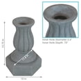 thumbnail image 3 of Sunnydaze Contemporary Pillar 15.75" Travertine Polyresin Outdoor Gazing Globe Stand, 3 of 7