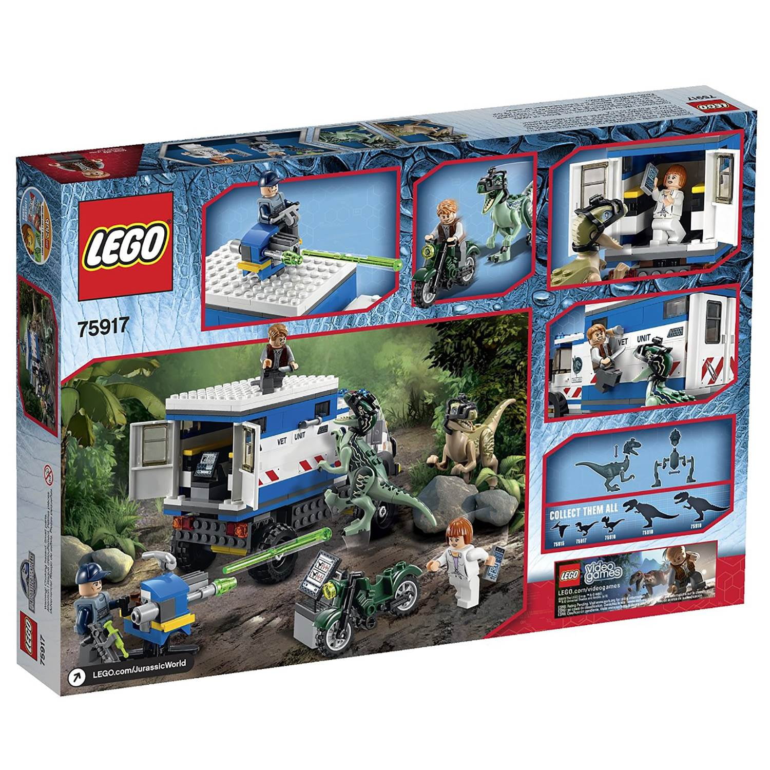 lego jurassic world raptor rampage