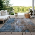 thumbnail image 4 of Dalyn Rugs Machine Washable Indoor/Outdoor Chantille Brown 10' x 14' Rug, 4 of 9