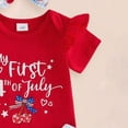 thumbnail image 5 of CAUYDY 4th of July Baby Girl Outfits Toddler American Flag Pattern Clothes Set Fourth of July Girls Clothing 6 12 18 24 Months 2T 3T 4T (Sizes 12-18 Months,Red), 5 of 7