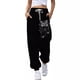 thumbnail image 4 of Pantalones de moda casual de doble combinación, pantalones de corsé, pantalones con estampado de gato en 3D de cuerpo completo, 4 of 5