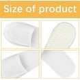 thumbnail image 4 of Tutuviw 10 Pairs Comfort Disposable Slippers, Bulk Spa Slippers for Women & Men, Guests, Closed Toe Cotton Soft Hotel Slippers for Home Indoor Hotel Travel Wedding Party (11"x4", White), 4 of 8