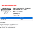 thumbnail image 2 of Right Exhaust Manifold - Compatible with 1976 GMC K15 7.4L V8, 2 of 2