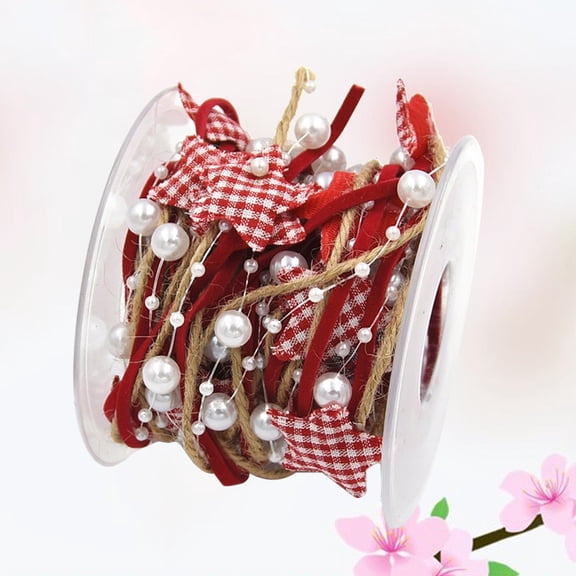 TABLZONE Christmas Ribbon Rolls Wired Xmas Decorations 1 Roll Multi Design