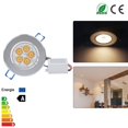 thumbnail image 4 of 5*1W LED Ceiling Light Recessed Spotlight Downlight Ceiling Light Warm White Warm White 100-245V, 4 of 9