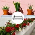 thumbnail image 4 of Jiandong Flowerpot Rack Metal Fence Rail Planter for House Plants and Flowers on Balcony or Patio(19.69X7.87X4.72Inch), 4 of 10