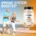 thumbnail image 6 of Vitamin C Zinc Immune Support Tablets for Adults Kids (Infused w/ 25 Healthy Vitamins) - Zinc Tablets Immune System Booster, Immunity Defense, High Absorption - Non GMO, No Gluten (2 Bottles), 6 of 9