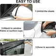 thumbnail image 5 of Car Window Shade - 4 Pack Breathable Mesh Side Window Shades, Sunshade for UV & Heat Protection (Universal Fit), 5 of 6