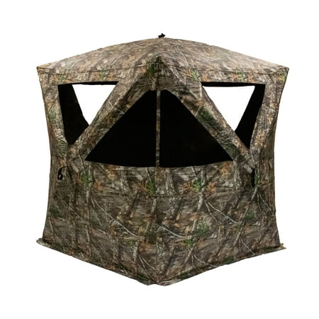 Rhino Blinds R500-RTE RealTree Edge 3 to 4 Person Hunting Ground Blind RealTree