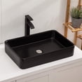 thumbnail image 3 of Mocoloo 24" Black Rectangle Bathroom Sink Modern Above Counter Porcelain Ceramic Sink Art Basin, 3 of 9