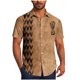 thumbnail image 2 of Blusa y camisa de manga corta con cuello vuelto Camisa casual para hombre Camisa de bolos vintage de manga corta Camisas de verano de playa cubana Camisa con botones Blusa para hombre Poliéster, 2 of 6