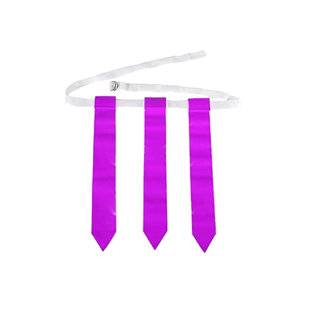 Conjunto de cinturón de entrenamiento de partido de fútbol americano ajustable escuela deportes competencia práctica etiqueta cintura correa Ropa Deportiva, Zapatos 4 piezas blanco púrpura Soidarity OD029002-08