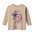 thumbnail image 5 of Gunia Kids Girls 250 Anniversary Shirt 3/4 Sleeve 4Th Of July Independence Day Flag Patriotic Casual Crewneck Tops Tee Breathable T-Shirt For Toddler To Teen 3-13 Years, 5 of 5