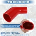 thumbnail image 3 of Unique Bargains 45 Degree 2.0 Inch to 3 Inch ID Ply Elbow Reducer Silicone Hose Coupler Intercooler Tube Red 51-76mm, 3 of 7