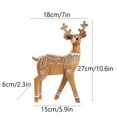 thumbnail image 2 of Elk Resin Ornaments Furniture Christmas Decoration Props Crafts Christmas Decorations Standing position brown, 2 of 6