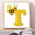 thumbnail image 3 of Diamante pintura abeja taladro redondo imagen de diamantes de imitación DIY dibujo Tmvgtek decoración de arte en el hogar, 3 of 9