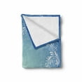 thumbnail image 2 of Wedding Soft Flannel Fleece Blanket, Celebration Ornament Frame 2 Flying Doves Heart Shapes Wedding Rings, Cozy Plush for Indoor and Outdoor Use, 50" x 60", Blue White Pale Caramel, by Ambesonne, 2 of 6