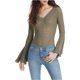 thumbnail image 2 of Blusa de Punto Free People Soo Dramatic para Mujer Verde Mediano, 2 of 2
