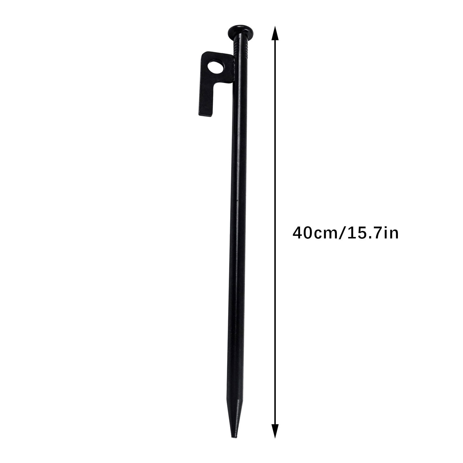 UUHYTG Solid Outdoor Camping Ground Nails Tent Stakes, Heavy Duty Steel Tent Pegs for Garden Lawn Beach Gazebo Awnings Tarps, Easy Setup Camping Accessory for Outdoor Hiking and Adventure Trips