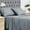 Deep Grey, variant on Queen Size Sheets Set, 100% Bamboo Cooling Bed Sheets Deep Pocket, Silky Soft and Breathable, 4 Piece 1 Fitted Sheet with 16 Inches, 1 Flat Sheet, 2 Pillowcases (Deep Grey, Queen)