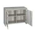 thumbnail image 3 of Pemberly Row Transitional Wood 2-Door Accent Cabinet with Metal Details in Gray, 3 of 6
