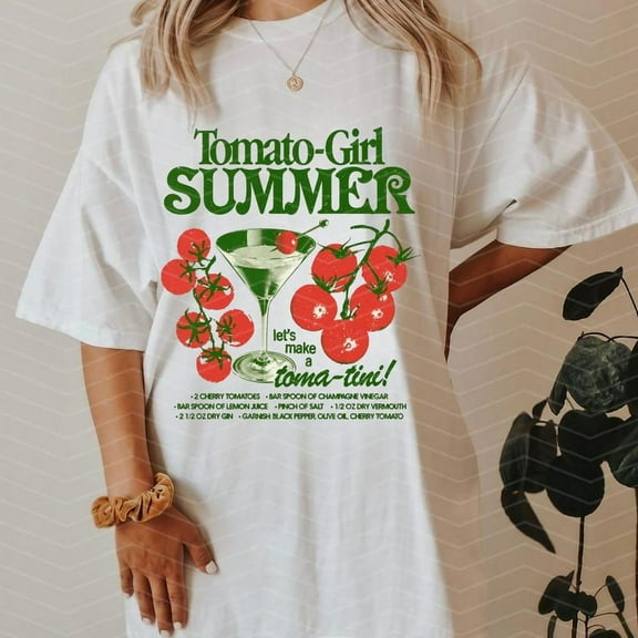 Tomato Girl Summer Sublimation T-shirt, Vintage Farm Fresh T-shirt, Vintage Tomatoes T-shirt, Vintage T-shirt.