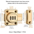 thumbnail image 2 of Cabinet Password Latch, Keyless Cabinet Lock, Cabinet Latch, Combination Latch, Combination Lock, Easy To Install, Privacy Lock, For One-way Door, Cab, 2 of 5