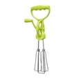 thumbnail image 1 of Binwennn Practical Eggs Beater Efficient Manual Stirrer For Kitchen Cooking Double Whipping Eggbeater Convenient Kitchenwares Stainless Steel Semi Automatic Whisker for Coffee Hand Help Mixer Powe, 1 of 4