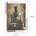 thumbnail image 2 of 5D bricolaje completo taladro diamante pintura Buda estatua Cruz puntada mosaico artesanía Kits, 2 of 9
