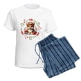 thumbnail image 5 of CafePress - Corgi Puppy Wreath Pajamas - Women's Short Sleeve Print T-Shirt and Pants Light Cotton Pajama Set, 5 of 7