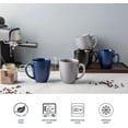 thumbnail image 2 of AmorArc 16oz Coffee Mugs Set of 6, Large Ceramic Coffee Mugs for Men, Women, Dad, Mom, Modern Coffee Mugs with Handle for Tea,Latte,Cappuccino,Cocoa. Dishwasher&Microwave Safe, Matte Blue, 2 of 7