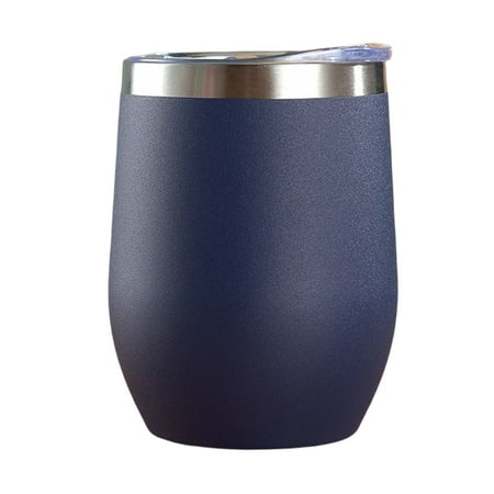 

Stainless Steel Wine Glass Tumbler Thick Safe Material Stylish Cup Long Lasting Use for Femal Male Outgoing Use Deep Red Plastic