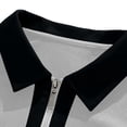 thumbnail image 4 of Abomasnow Mens Big and Tall Overisized Sweatshirts Quarter Zip Pullover Long Sleeve Collared Color Block Sweatshirts Casual Thermal Midweight Golf Shirts, 4 of 8