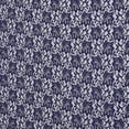 thumbnail image 3 of Zelouf Stretch Lace With Scallop With Roller Glitter  , Sewing, DIY, Crafts Fabric by the Yard, Navy, 1 Yard, 3 of 3