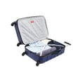 Wrangler 4 Piece Rolling Hardside Luggage Set, Blue