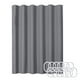 thumbnail image 2 of Cortina de ducha gris, poliéster texturizado, 256GSM, 71x71, 12 ganchos, 2 of 9