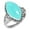 Aqua Chalcedony, variant on 925 Sterling Silver Women Jewelry Natural Aqua Chalcedony Ring