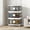 Gray, variant on BROVIEW V9 120Gal Stackable Storage Bins, Plastic Collapsible Storage Bins with Lids and Wheels, Clothes Organizers and Storage Drawer, Folding Cabinets with Doors for Home, 4PCS White