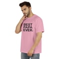thumbnail image 4 of Inkmeso T-Shirt à Col Rond pour Hommes avec Imprimé Graphique Best Papa Ever.€ T-Shirt pour la Fête des Pères, 4 of 7