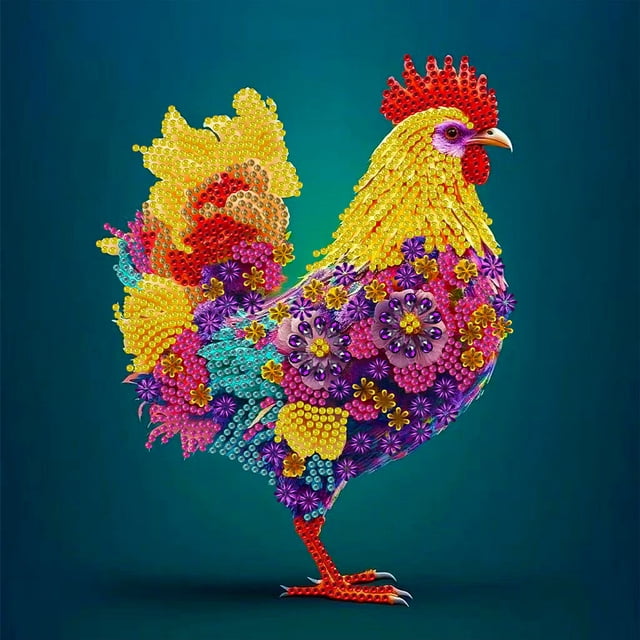 Pintura de Diamante 5D Cgtredaw Bricolaje Pollo Del GSYX46