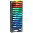 thumbnail image 6 of 12 Tier Wall File Organizer, Hanging Wall Mount File Holder Paper Folder Mail Organizer, Mesh Metal, Black., 6 of 9
