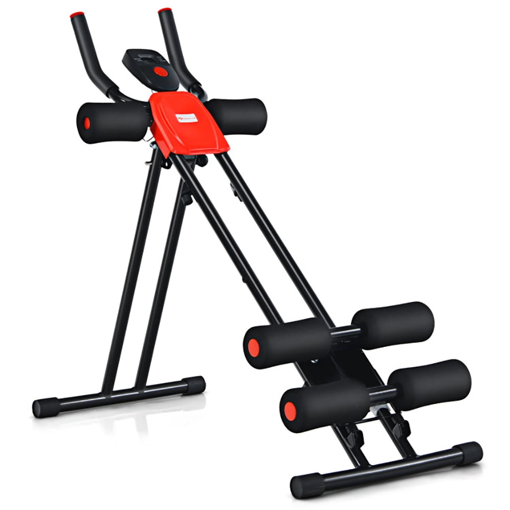 Yardi Yard Foldable Adjustable Core Abdominal Trainer with 3 Adjustable Resistance and LCD Display, Adjustable Weight Bench for Full Body Strength Training