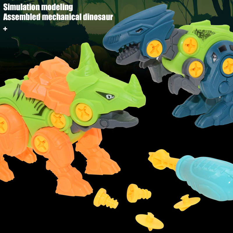 Amerteer Dinosaur 2Pcs STEM Toys, Take Apart Fun Construction Engineering Building Toys Sets Blocks Colorful Dino Easter Egg Decorator for Boys Girls Toddle Best Toy Gift Kids Ages 3+ Year Old - image 3 of 8