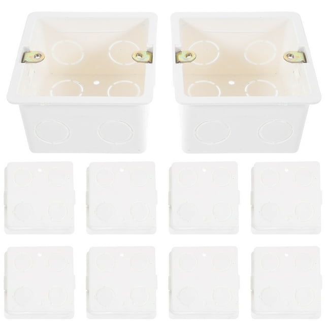10pcs 86 Type Wall Socket Box Hidden Installation Box Switch Installation Boxes