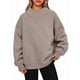 thumbnail image 3 of Sudaderas de Gran Tamaño para Mujer, Jersey de Cuello Alto, Sudaderas con Capucha de Larga, Tops, Conjuntos de Moda de Otoño, Ropa. Color Café S, 3 of 8