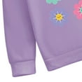 thumbnail image 5 of Tdoqot Toddler Girls Outfit Sets- Casual Long Sleeve Cute Cotton Hoodie and Flare Jeans Kids Spring Clothes Purple Size 3 T, 5 of 6