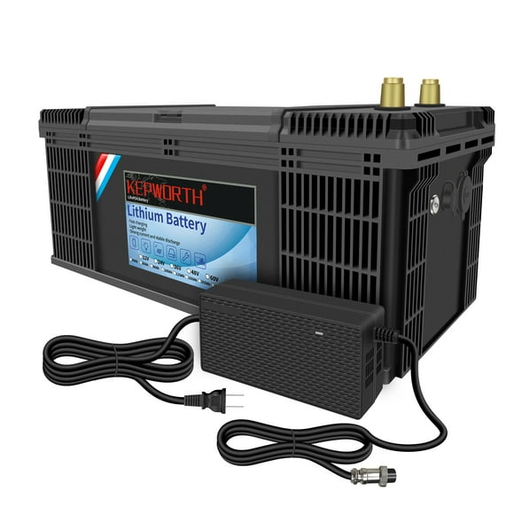 KEEPWORTH LiFePO4 Battery 12V 200Ah Lithium Batteries with 200A BMS, Deep Cycle Rechargeable Lithium Iron Phosphate Battery, for Solar, Marine, Trolling Motor